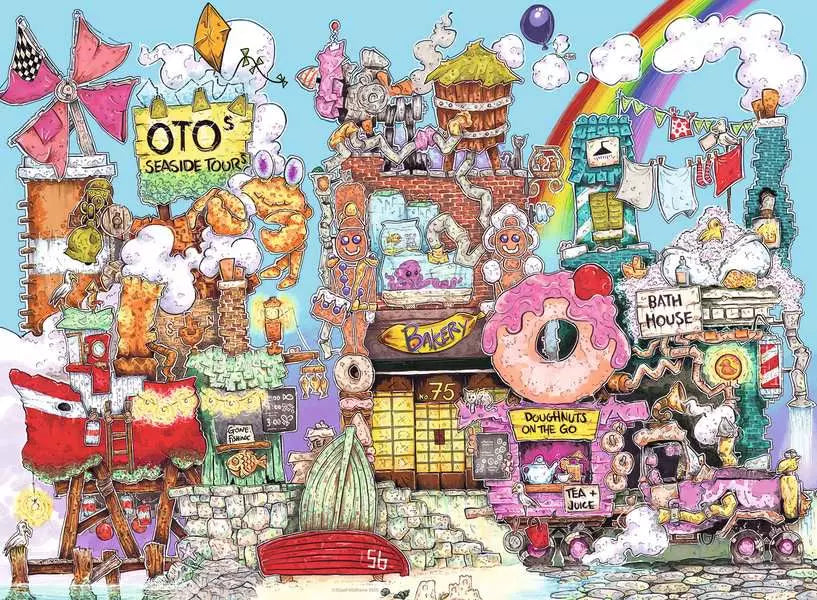 Ravensburger Crazy Street No.1 The Harbour 500 Piece Puzzle image 1