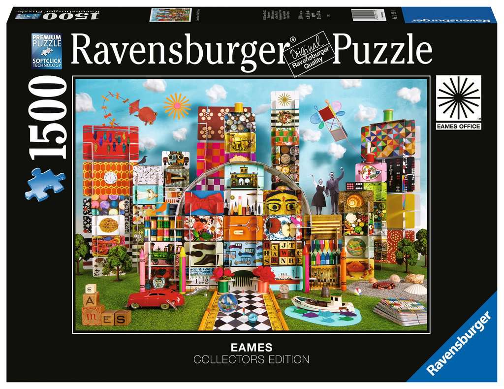 Ravensburger Eames House of Cards Fantasy 1500 Piece Puzzle image 0