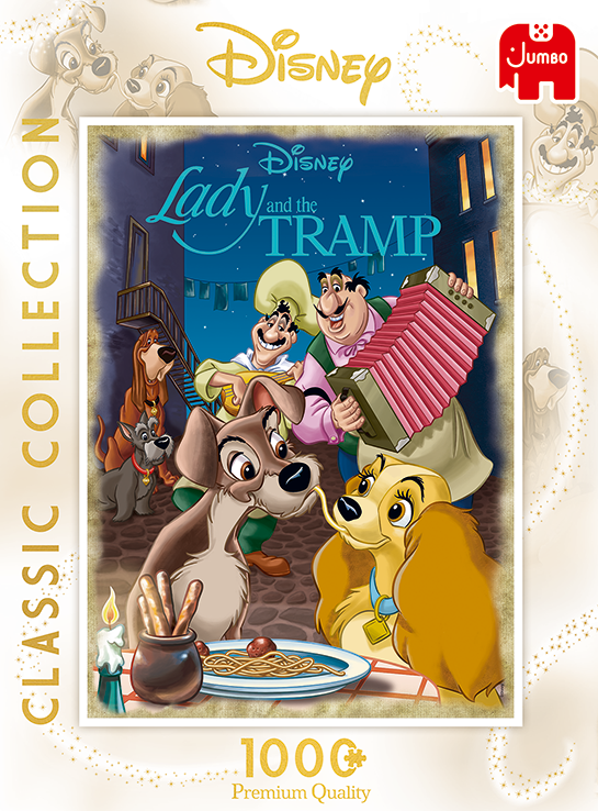 Jumbo Disney Lady and the Tramp 1000 Piece Puzzle image 0