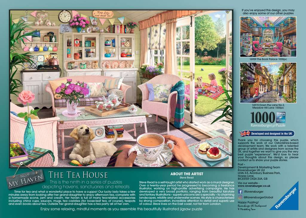 Ravensburger My Haven No. 9 The Tea House 1000 Piece Puzzle image 2