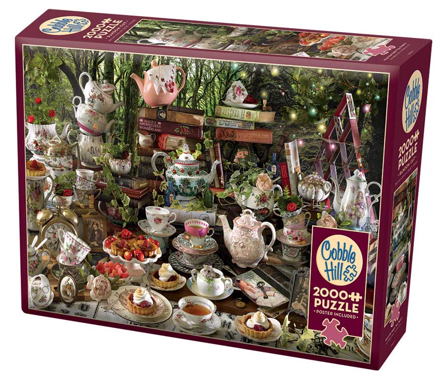 Cobble Hill Mad Hatter's Tea Party 2000 Piece Puzzle image 0