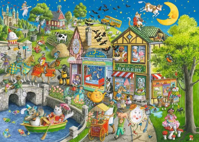Ravensburger Mother Gooseville 1000 Piece Puzzle image 1