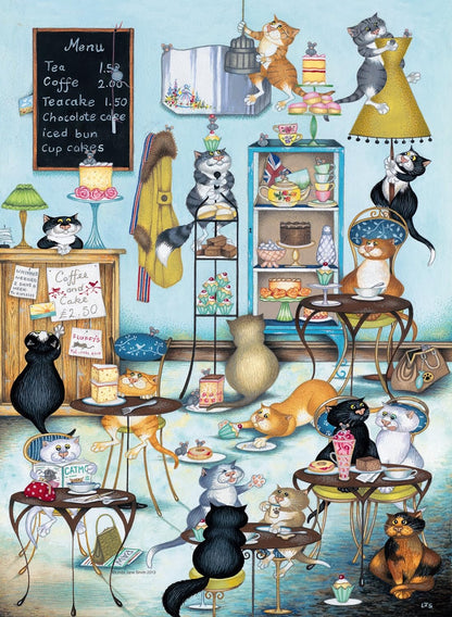 Ravensburger Linda Jane Smith Crazy Cats... Teatime Treats 2 x 500 Piece Puzzle image 2