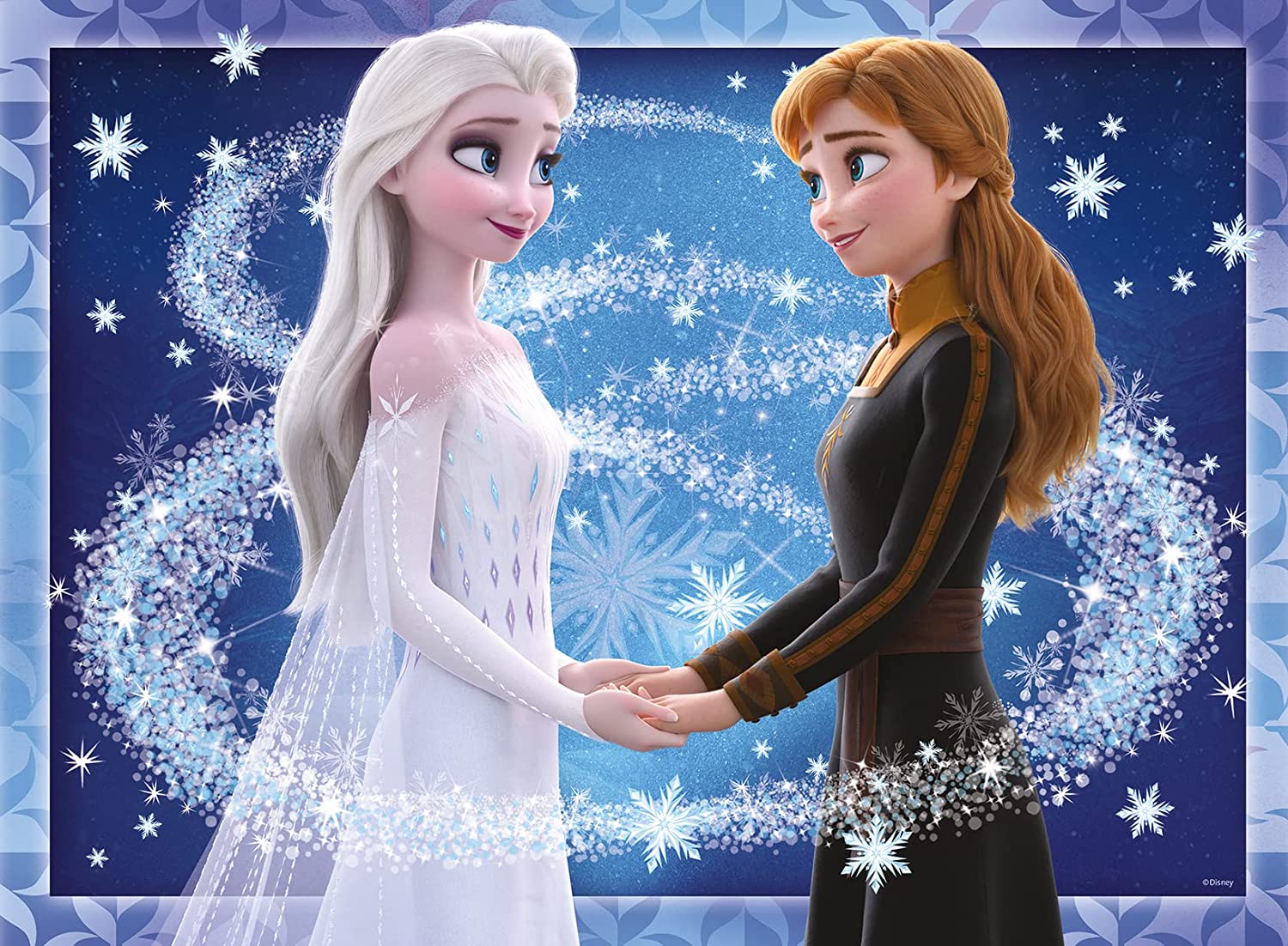 Ravensburger Disney Frozen Anna and Elsa (Glows in the dark) 500 Piece Puzzle image 1