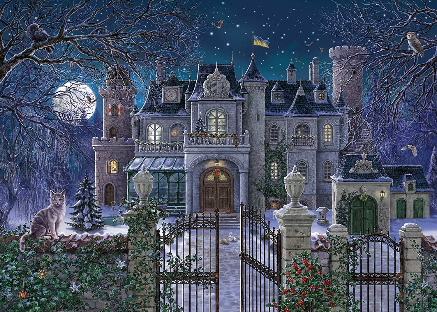 Ravensburger Christmas Villa 1000 Piece Puzzle image 1