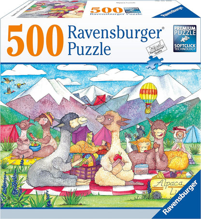 Ravensburger Alpaca Lunch 500 Piece Puzzle image 0