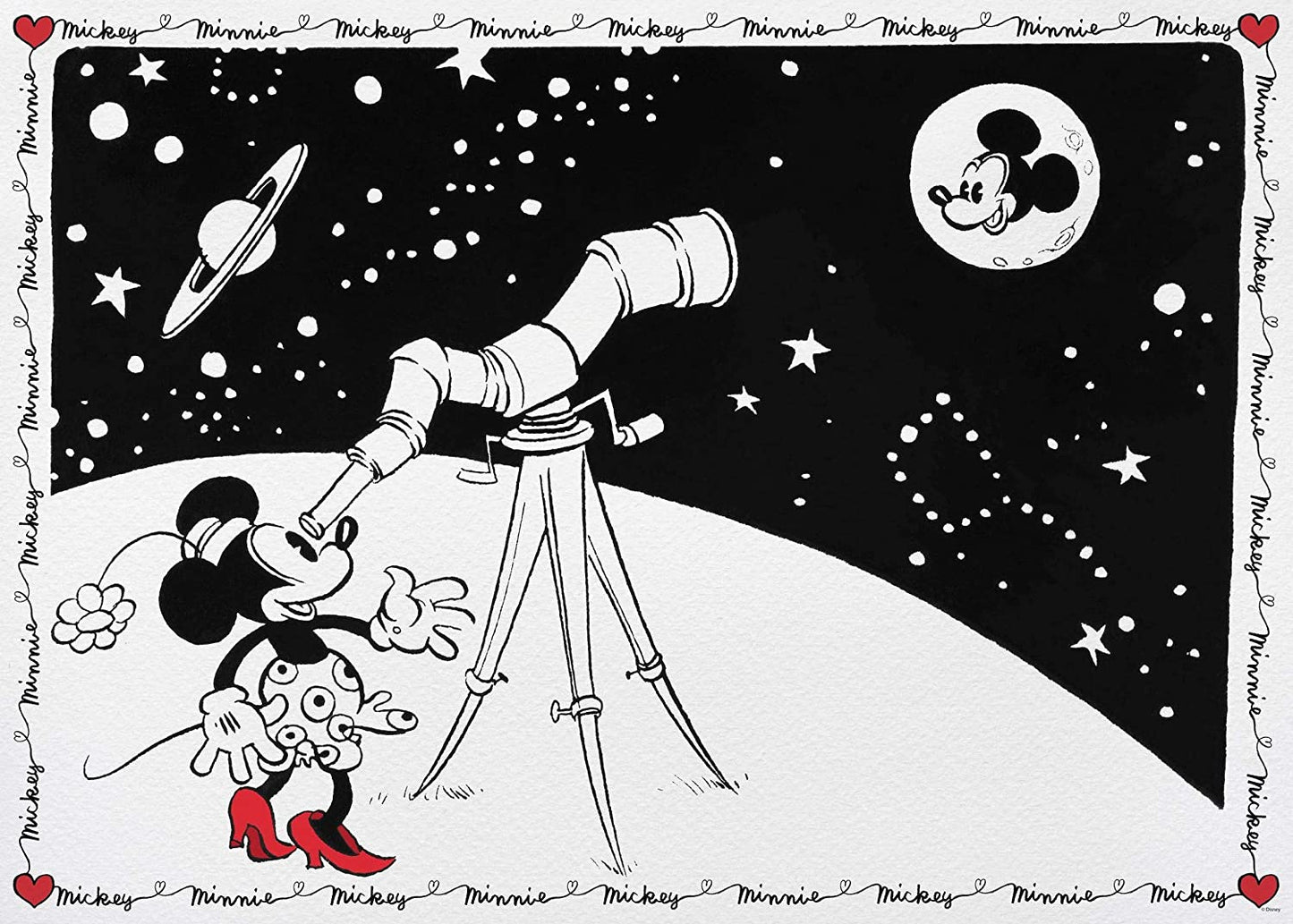 Ravensburger Disney Minnie Mouse & Mickey Mouse 1000 Piece Puzzle image 1