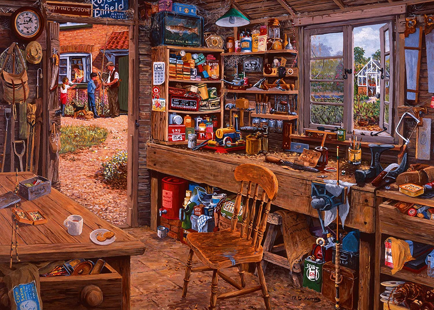 Ravensburger Grandpa's Shed 1000 Piece Puzzle image 1