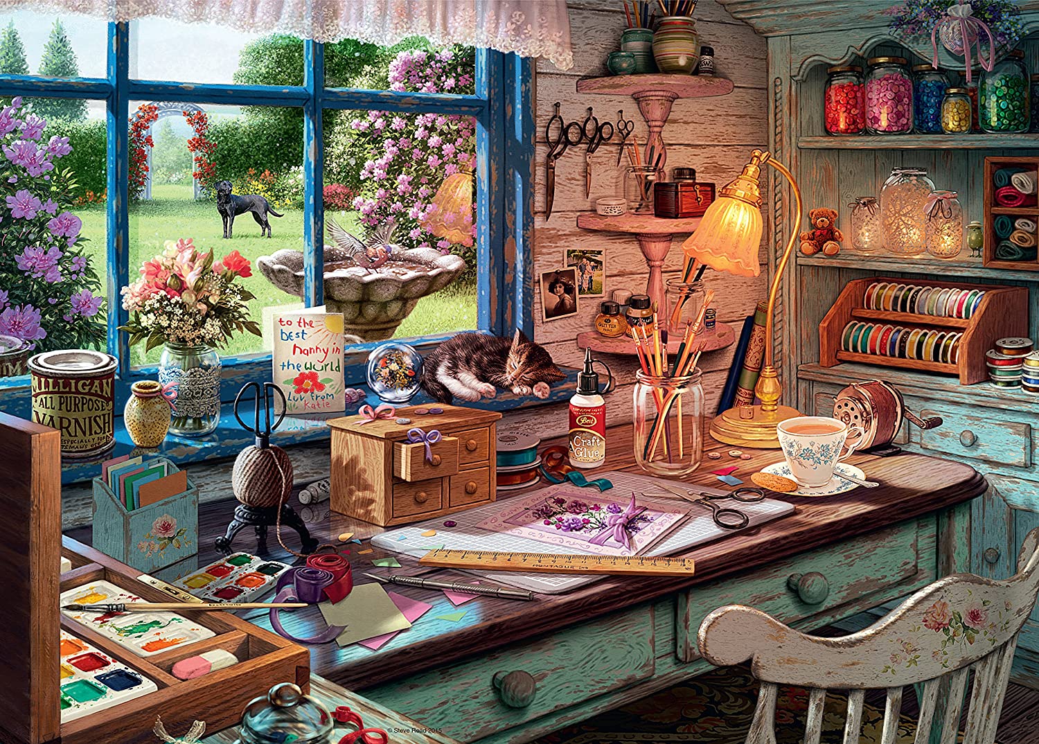 Ravensburger My Haven No. 1 The Craft Shed 1000 Piece Puzzle image 1
