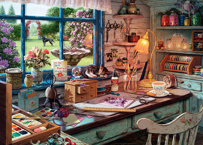 Ravensburger My Haven No. 1 The Craft Shed 1000 Piece Puzzle image 1
