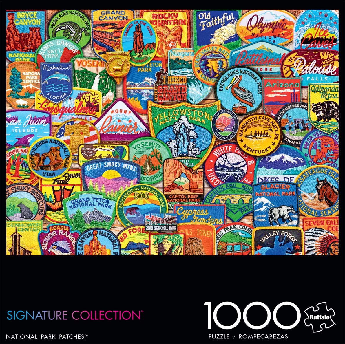 Buffalo Games Signature Collection National Park Patches 1000 Piece Puzzle image 1