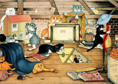 Ravensburger Linda Jane Smith Cats In the Attic 1000 Piece Puzzle image 1