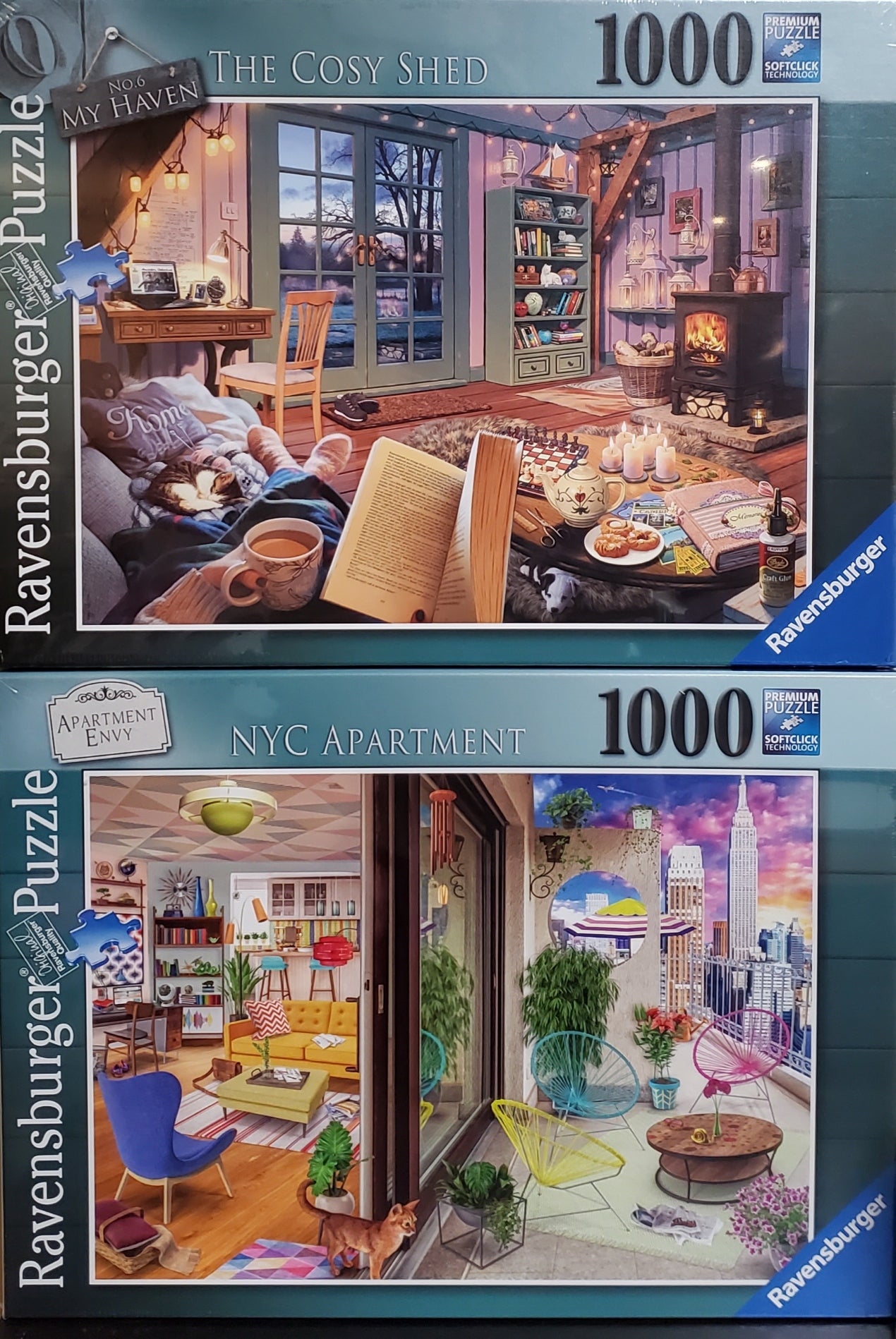 Ravensburger My Haven / Apartment Envy 1000 Piece Puzzle Bundle B image 0