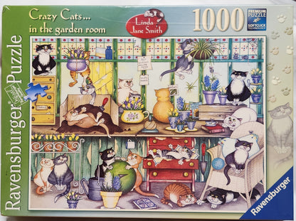 Ravensburger Linda Jane Smith Crazy Cats... In The Garden Room 1000 Piece Puzzle image 2