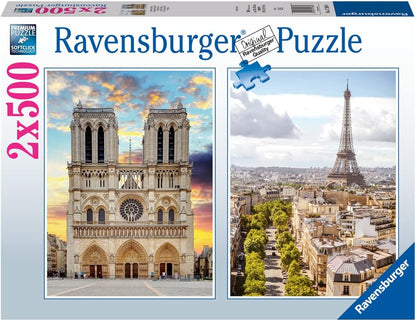 Ravensburger Visiting Paris 2 x 500 Piece Puzzle image 0