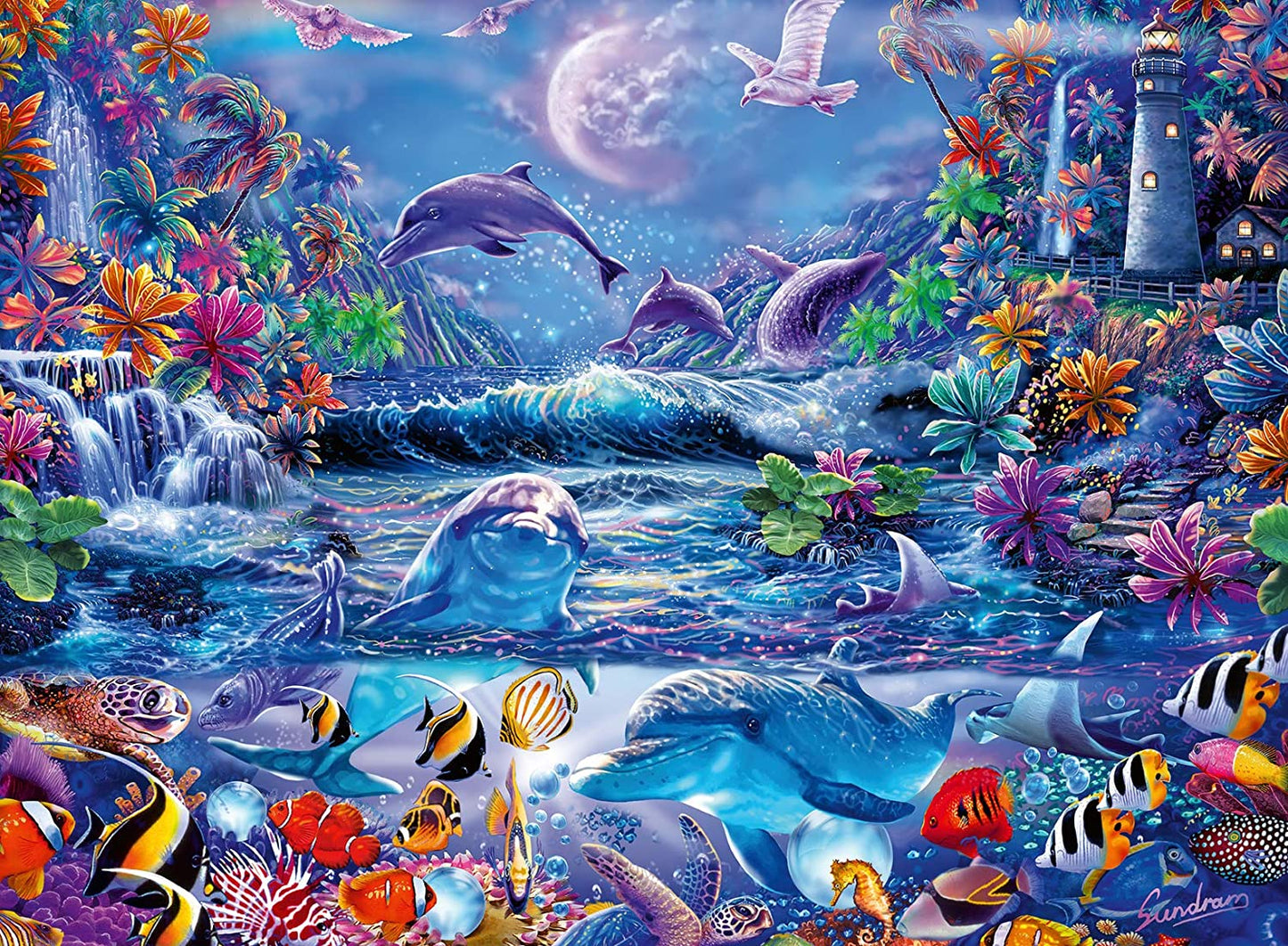 Ravensburger Magical Moonlight Glow in the Dark 500 Piece Puzzle image 1