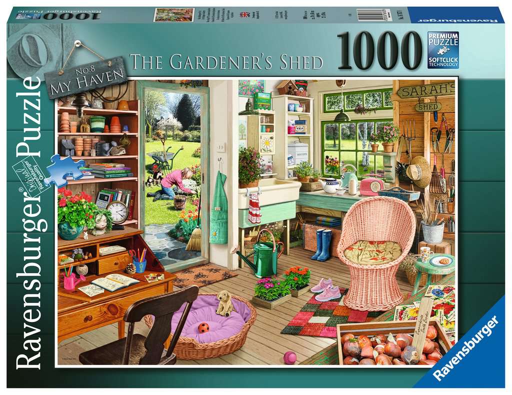 Ravensburger My Haven No. 8 The Gardener's Shed 1000 Piece Puzzle image 0