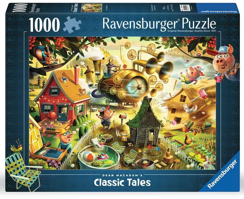 Ravensburger Look Out Little Pigs 1000 Piece Puzzle image 0