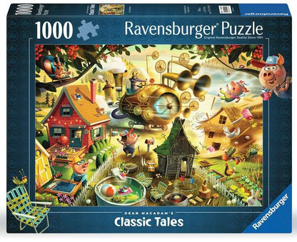 Ravensburger Look Out Little Pigs 1000 Piece Puzzle image 0
