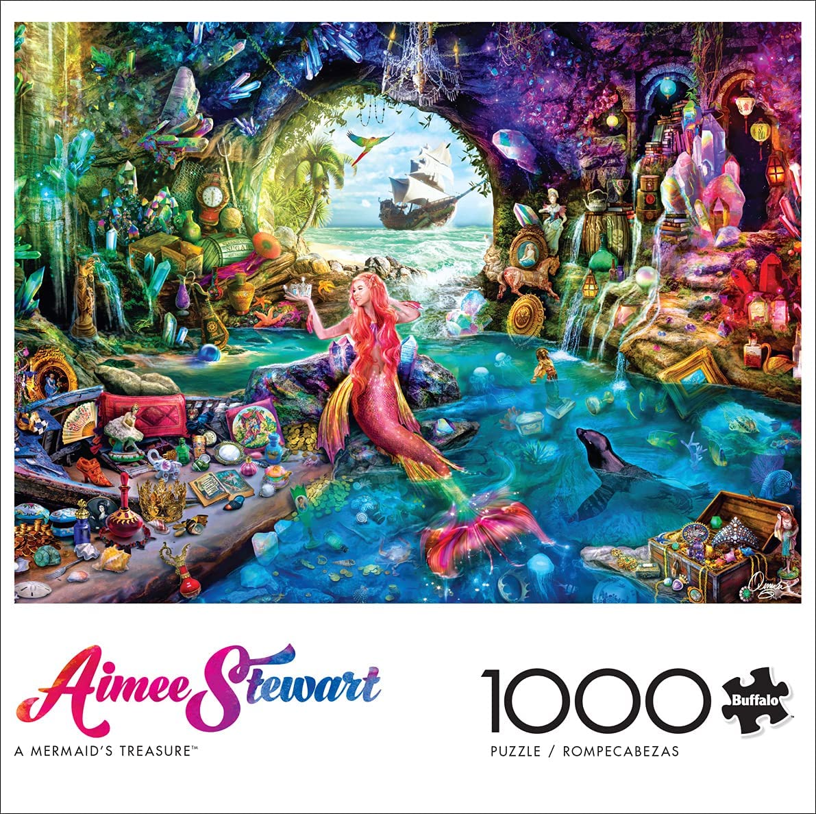 Buffalo Games Aimee Stewart A Mermaid's Treasure 1000 Piece Puzzle image 0