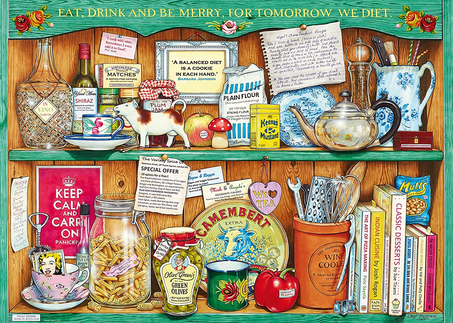 Ravensburger The Cook's Cabinet 1000 Piece Puzzle image 1