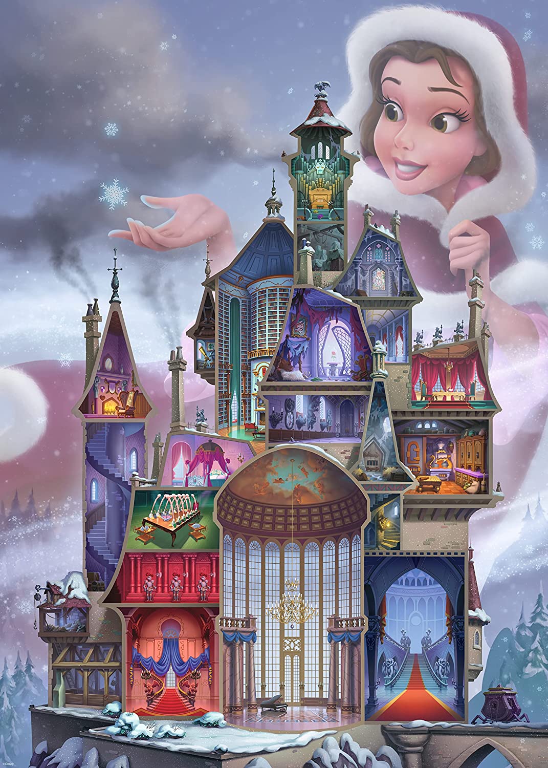 Ravensburger Disney Castle Collection Belle 1000 Piece Puzzle image 1
