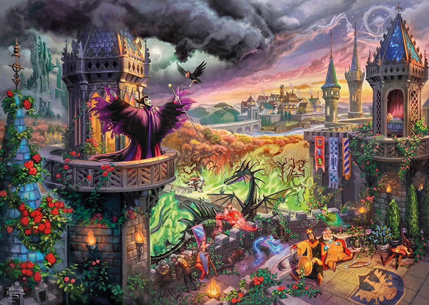 Schmidt Thomas Kinkade Disney Maleficent 1000 Piece Puzzle image 1