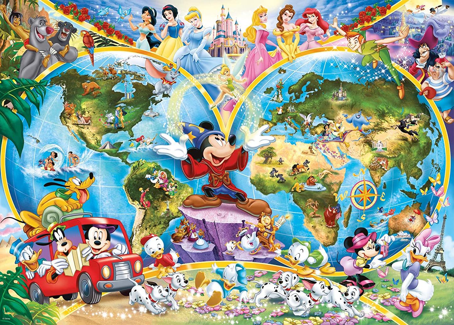 Ravensburger Disney's World Map 1000 Piece Puzzle image 1