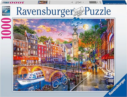 Ravensburger Sunset Over Amsterdam 1000 Piece Puzzle image 0
