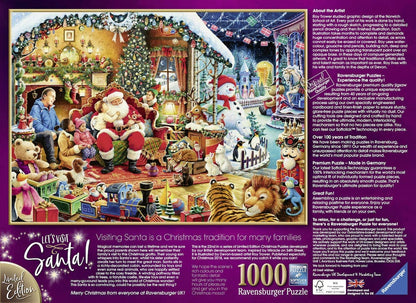 Ravensburger Limited Edition Let's Visit Santa 1000 Piece Puzzle image 1