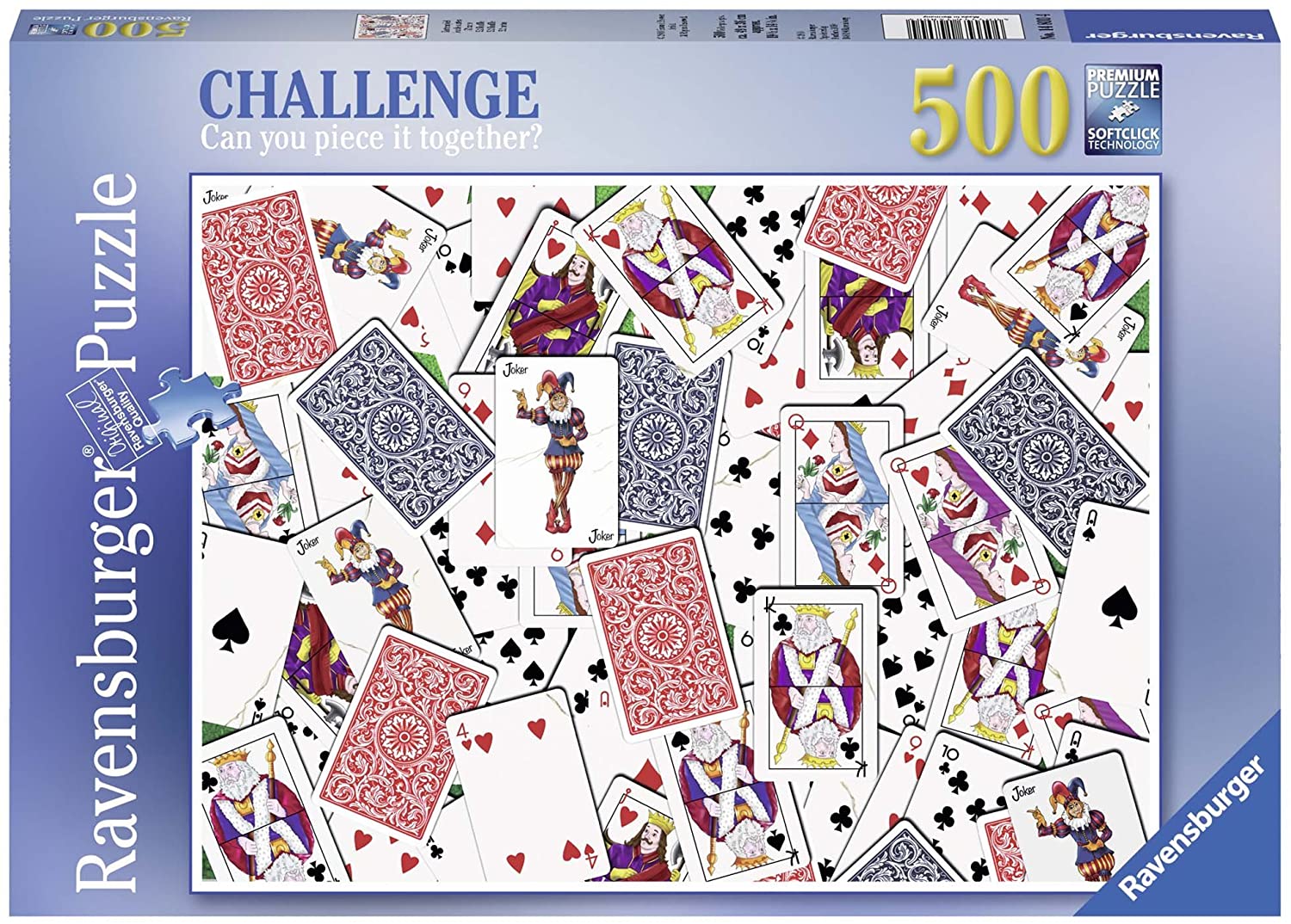 Ravensburger 52 Shuffle 500 Piece Challenge Series Puzzle image 0