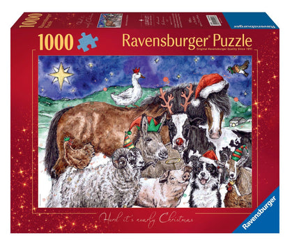 Ravensburger Herd It's Nearly Christmas 1000 Piece Puzzle image 0