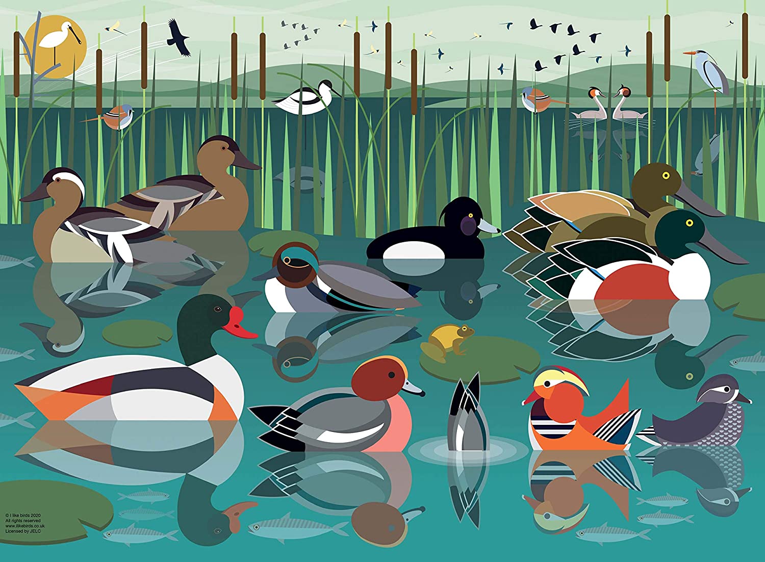 Ravensburger I Like Birds - Waterlands 500 Piece Puzzle image 1