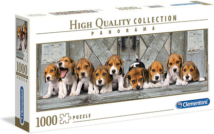 Clementoni High Quality Collection Beagles Panorama 1000 Piece Puzzle image 0