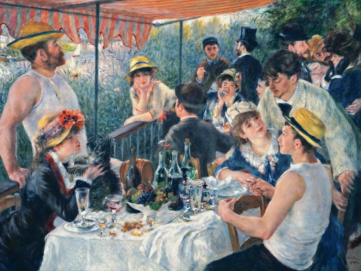 Ravensburger Art Collection Renoir The Rower's Breakfast 1500 Piece Puzzle image 1