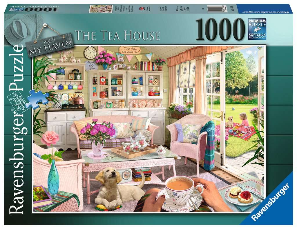 Ravensburger My Haven No. 9 The Tea House 1000 Piece Puzzle image 0