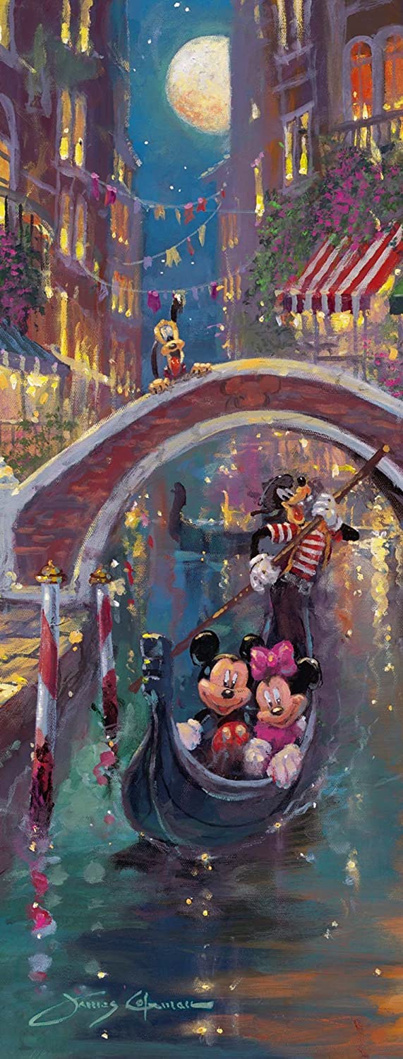 Ravensburger Disney Venetian Romance Vertical Panorama 1000 Piece Puzzle image 1