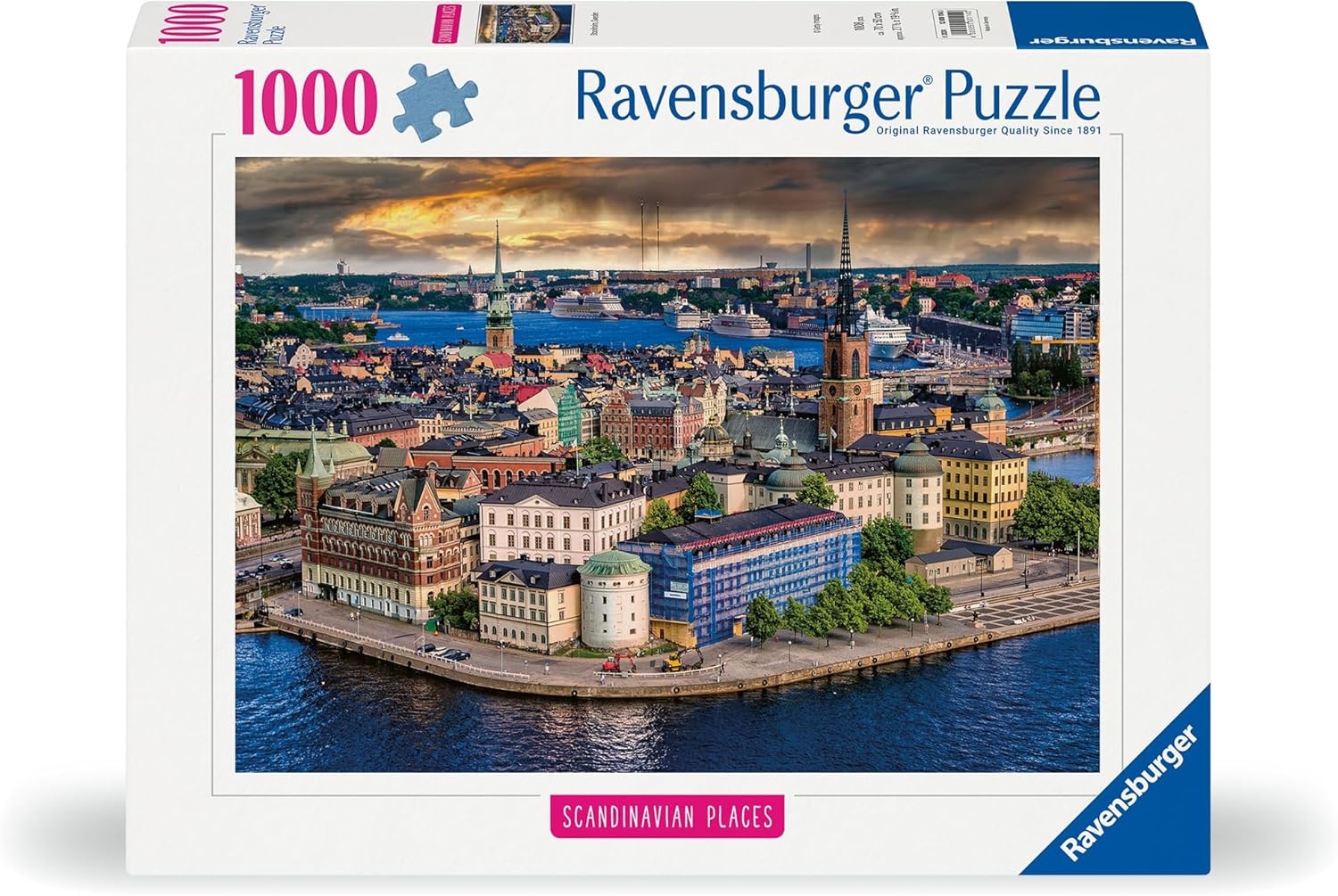 Ravensburger Scandinavian Places Stockholm Sweden 1000 Piece Puzzle image 0