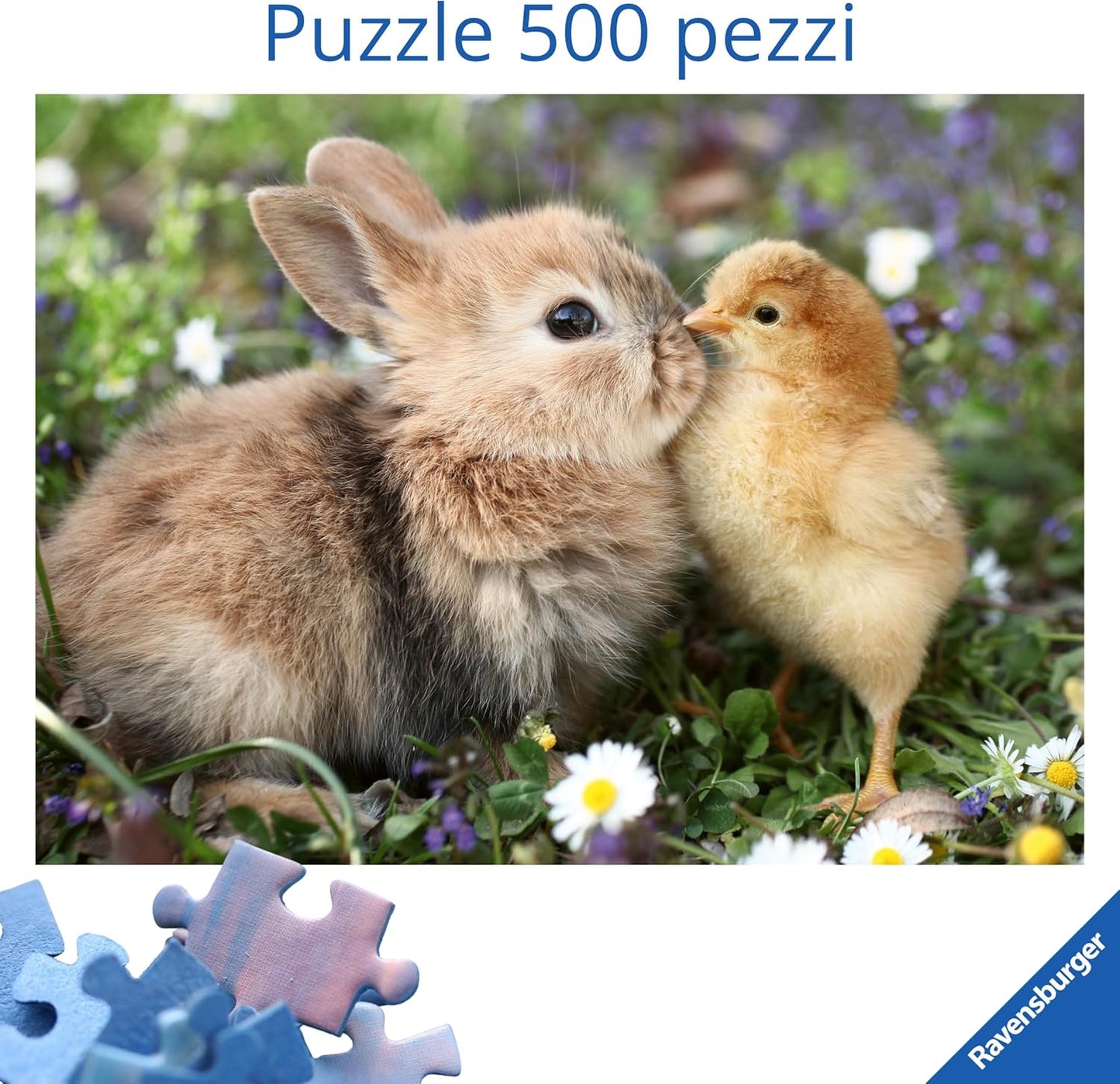 Ravensburger Rabbit and Chick 500 Piece Puzzle image 1