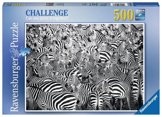 Ravensburger Zebra Challenge Series 500 Piece Puzzle image 0