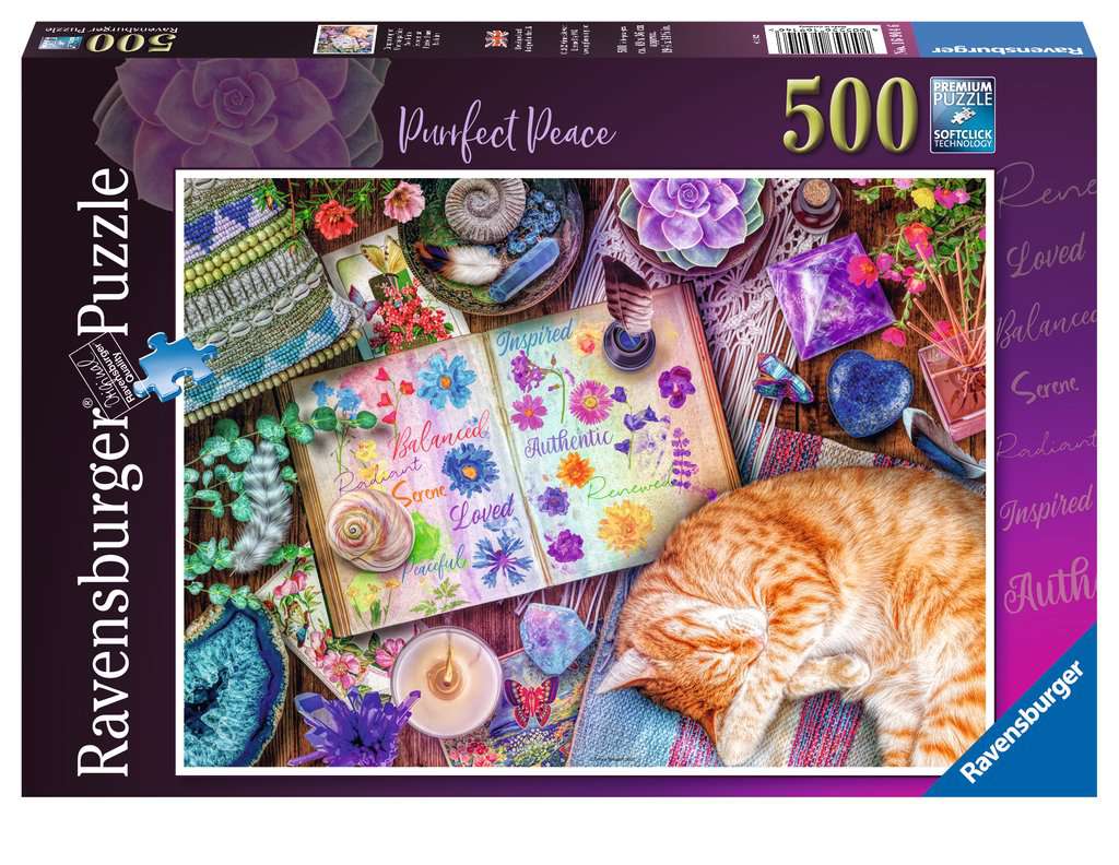Ravensburger Aimee Stewart Purrfect Peace 500 Piece Puzzle image 0