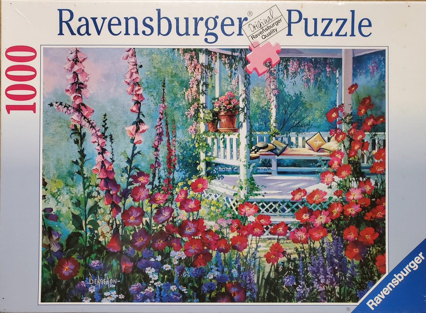 Ravensburger Pavilion Amongst Flowers 1000 Piece Puzzle image 0