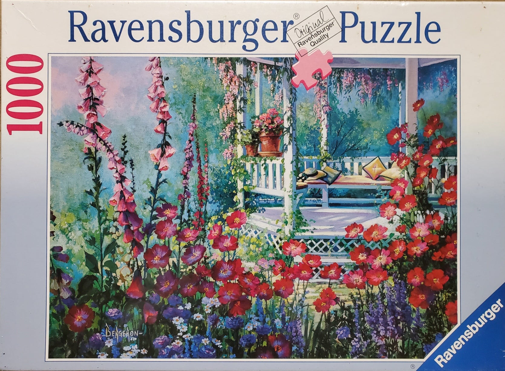 Ravensburger Pavilion Amongst Flowers 1000 Piece Puzzle image 0