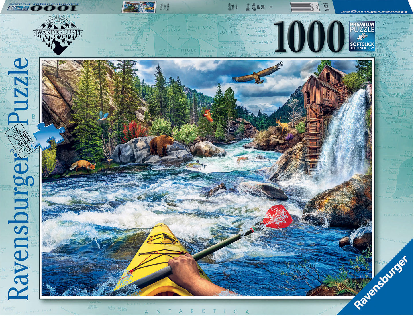 Ravensburger White Water Kayaking 1000 Piece Puzzle image 0