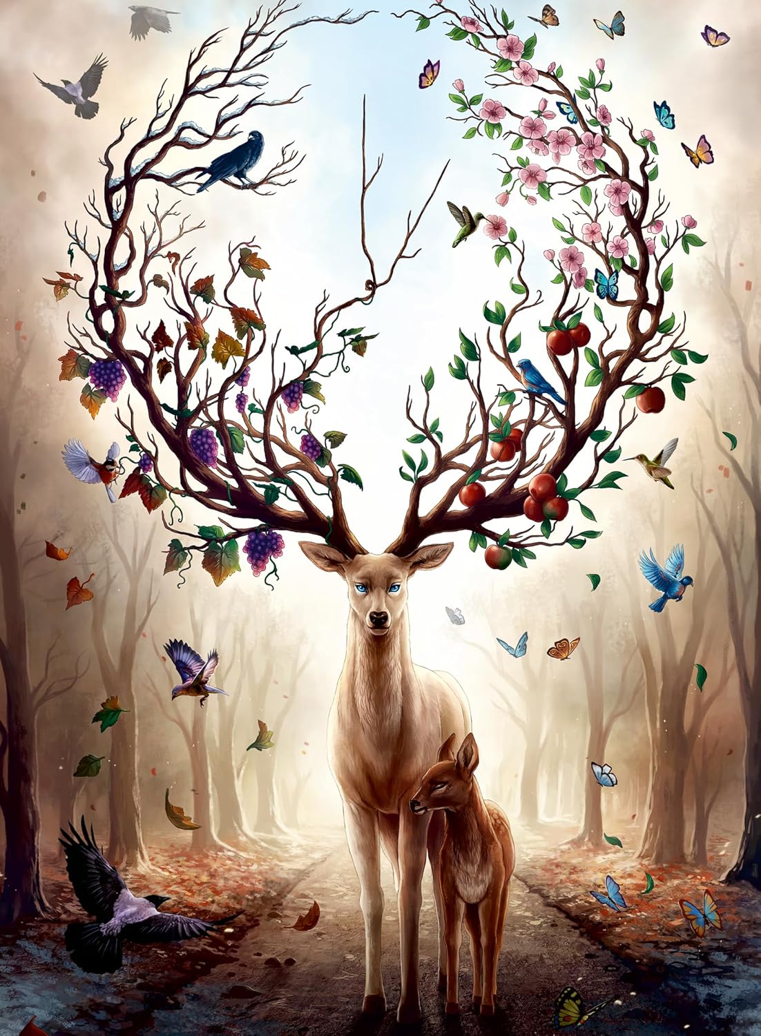 Ravensburger Magical Deer 500 Piece Puzzle image 1