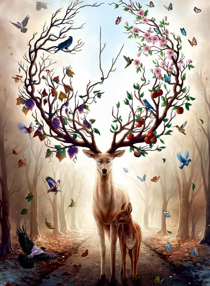 Ravensburger Magical Deer 500 Piece Puzzle image 1