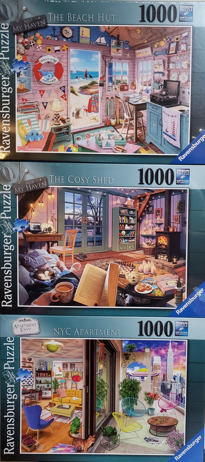 Ravensburger My Haven / Apartment Envy 1000 Piece Puzzle Bundle C image 0