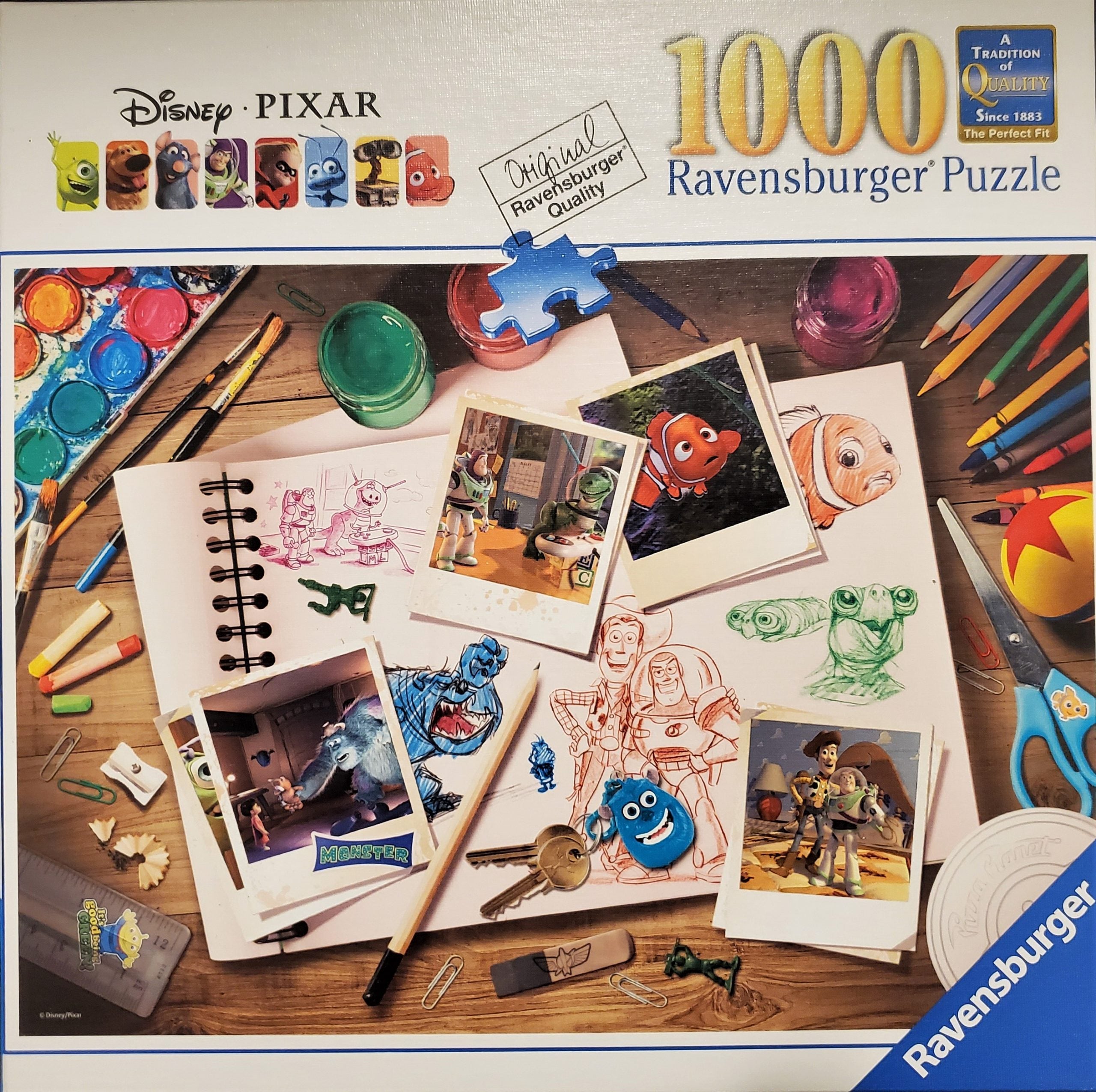 Ravensburger Disney Pixar Sketches 1000 Piece Puzzle image 0