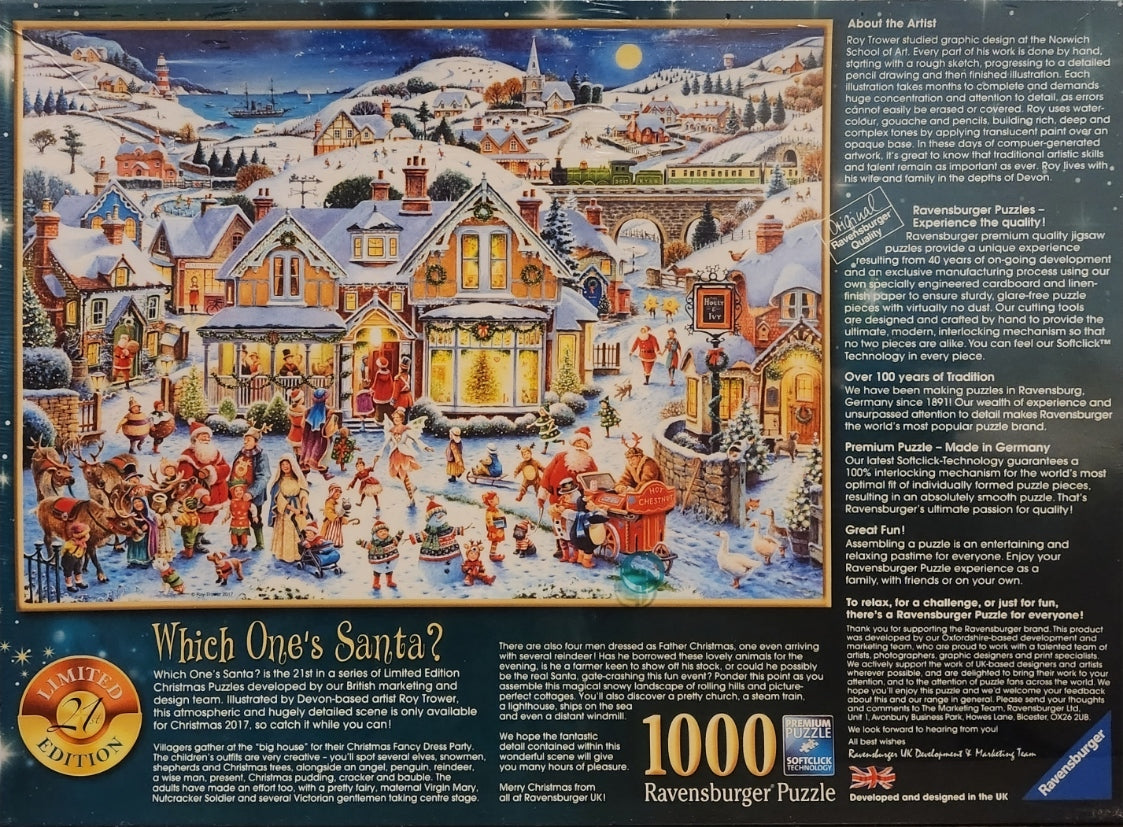 Ravensburger Which One's Santa 21st Limited Edition 1000 Piece Puzzle image 4