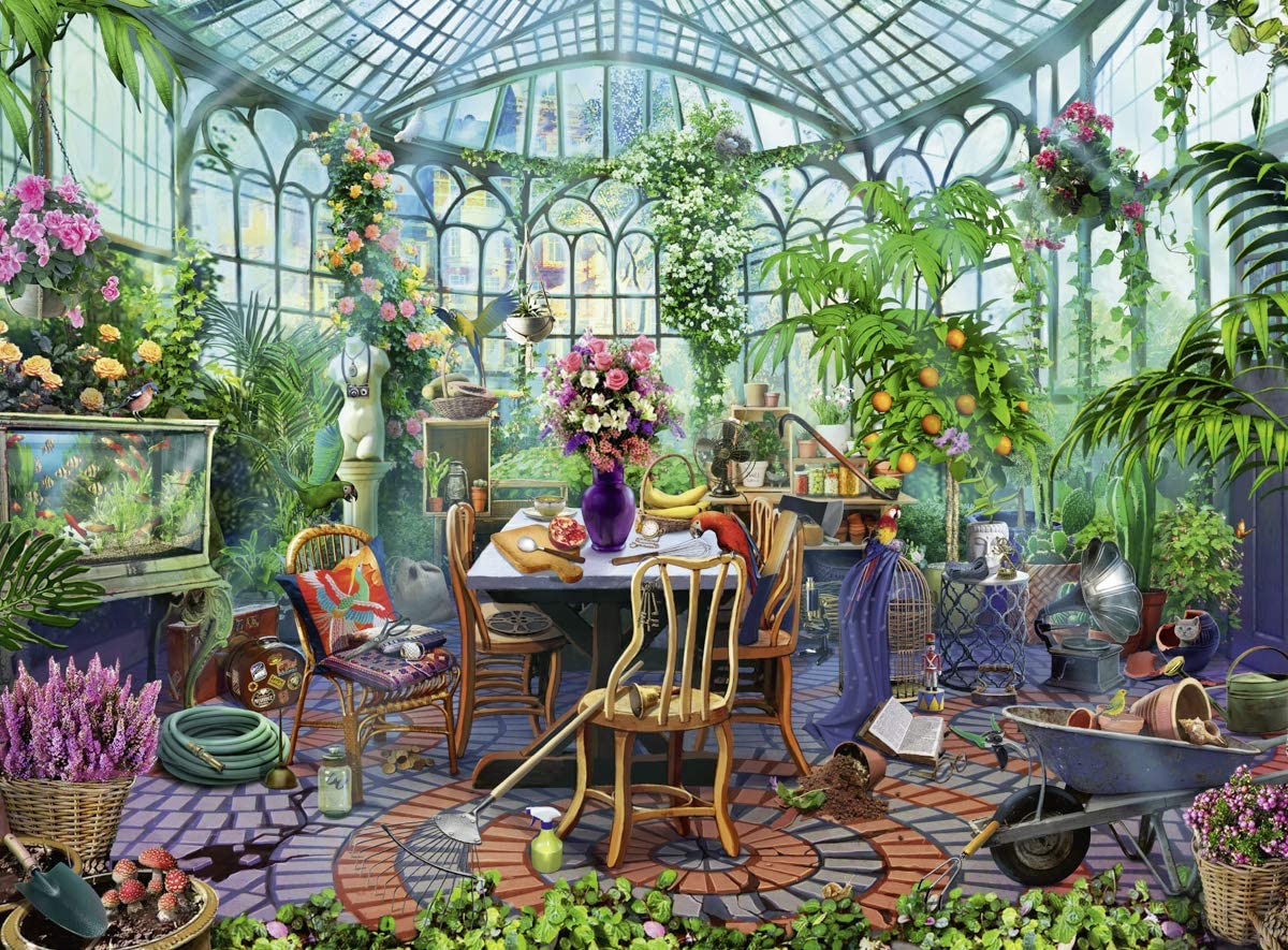 Ravensburger Greenhouse Morning 500 Piece Puzzle image 1